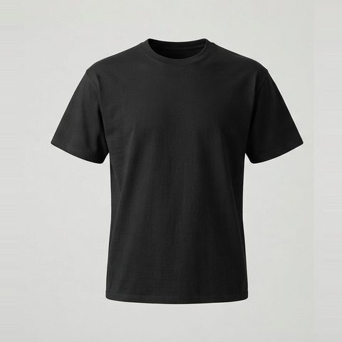 Tee with a chest-to-waist taper, front view
