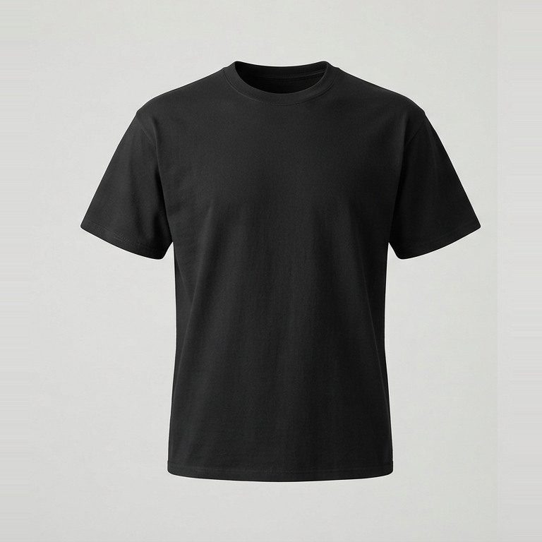 Tee with a chest-to-waist taper, front view