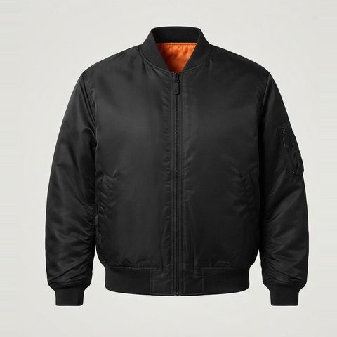 MA-1 bomber, 4XL chest, hip length, front view