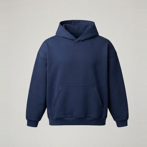 Wide, not long hoodie, front view