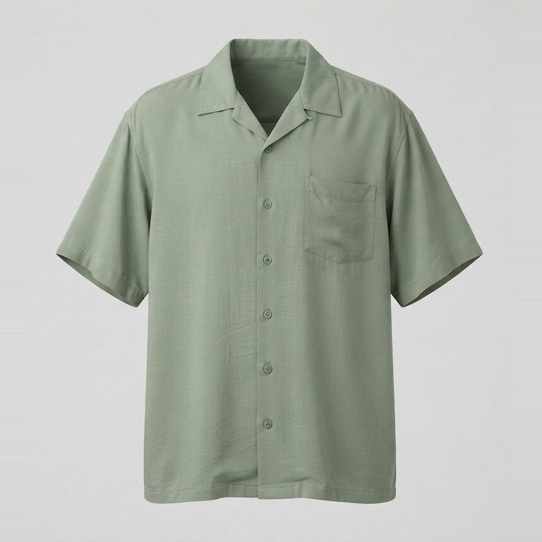 Short-body camp collar, 4XL, front view