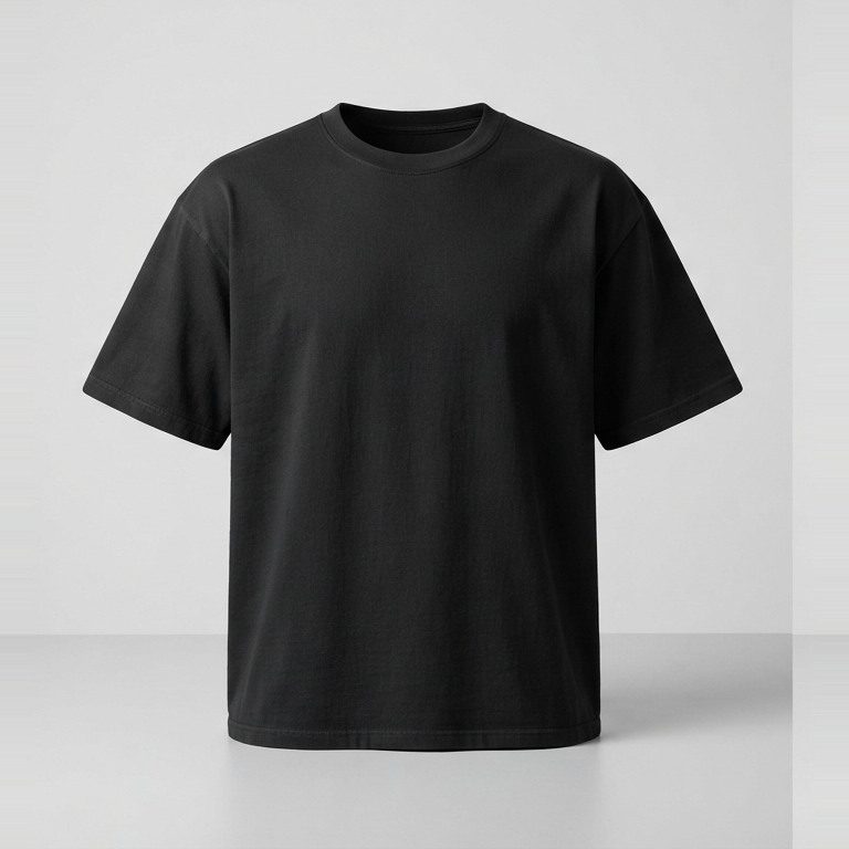 3XL chest, medium length tee, front view