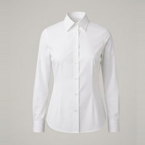 Shirt that closes, front view