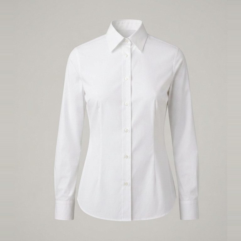 Shirt that closes, front view