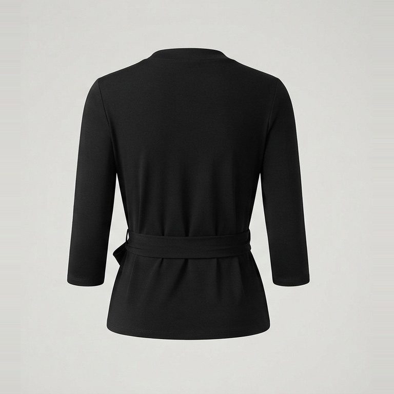 Wrap top that stays put, back view