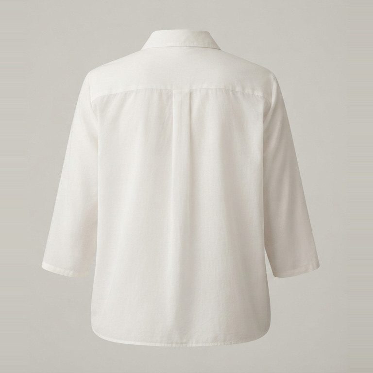 Blouse graded for a short frame, back view