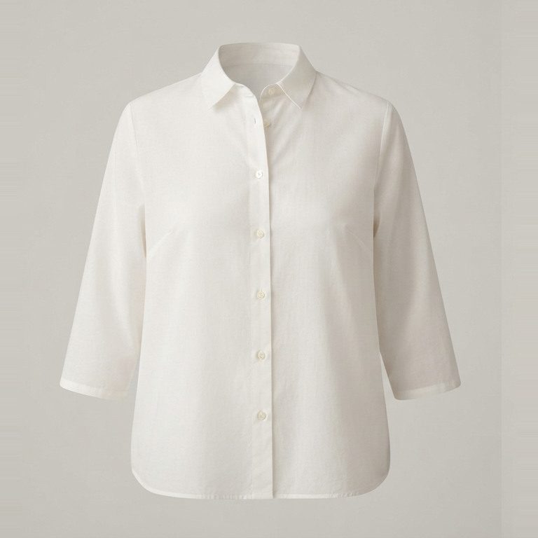 Blouse graded for a short frame, front view