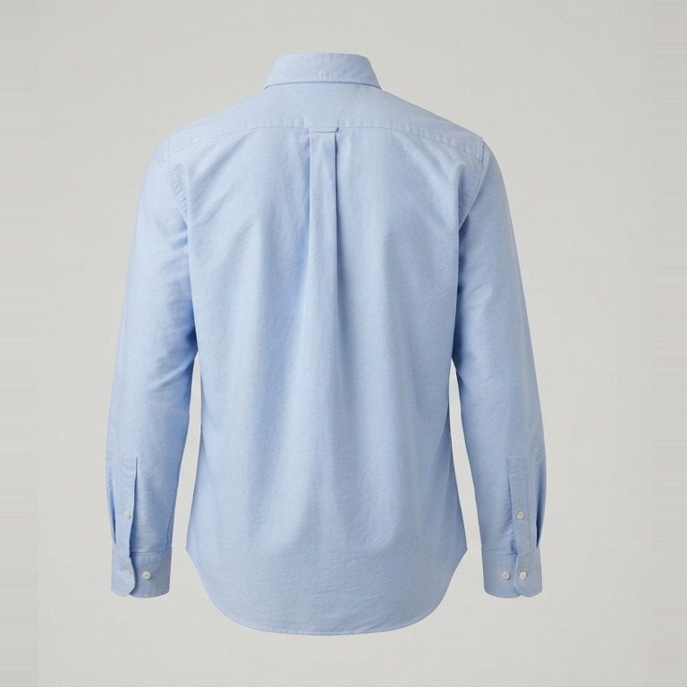 Oxford with a hybrid hem, back view